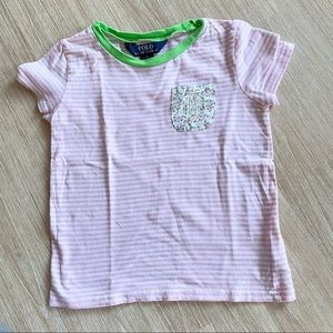 Polo Ralph Lauren Girls Tee Size 5
